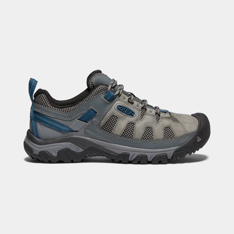 Keen Targhee Vent Mens Hiking Shoes Light Green/Blue Online Sale (1735-NYPSG)